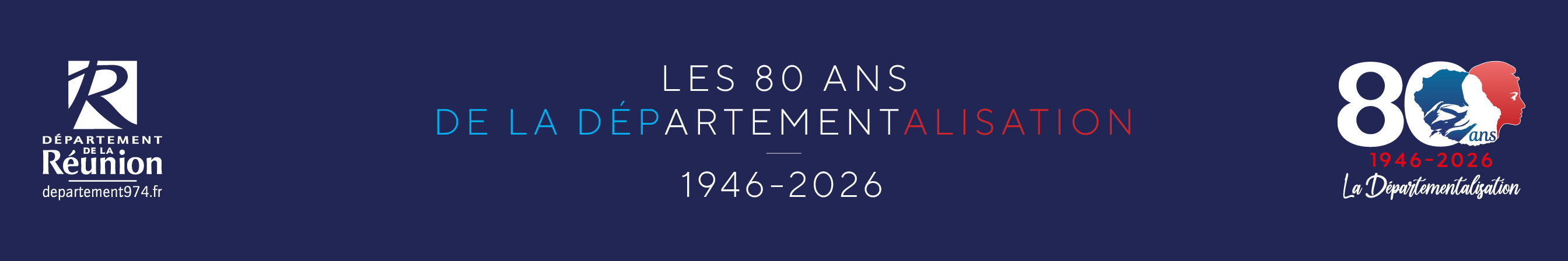 Département de La Réunion — Les 80 ans de la départementalisation, 1946–2026